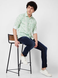 SPYKAR Floral Printed Cotton Casual Shirt