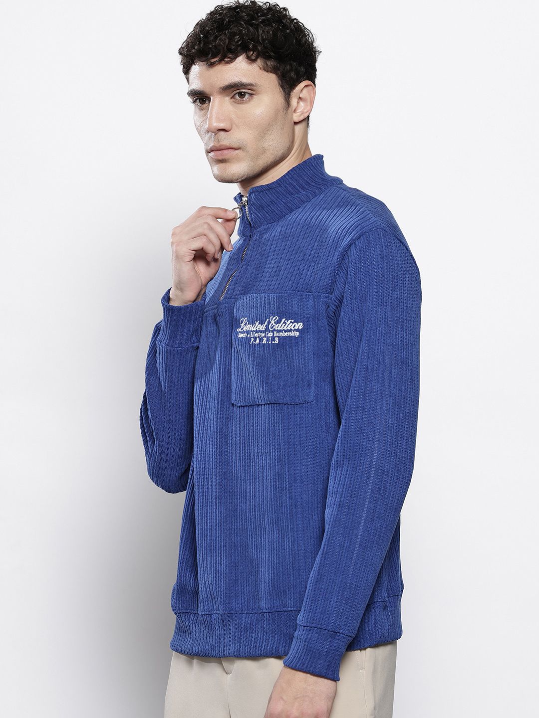The Indian Garage Co Embroidered Corduroy Sweatshirt