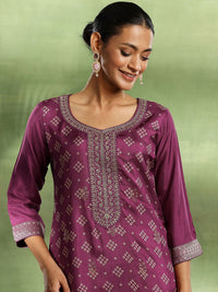 Libas Bandhani Printed Sequinned Kurta with Trousers & Dupatta