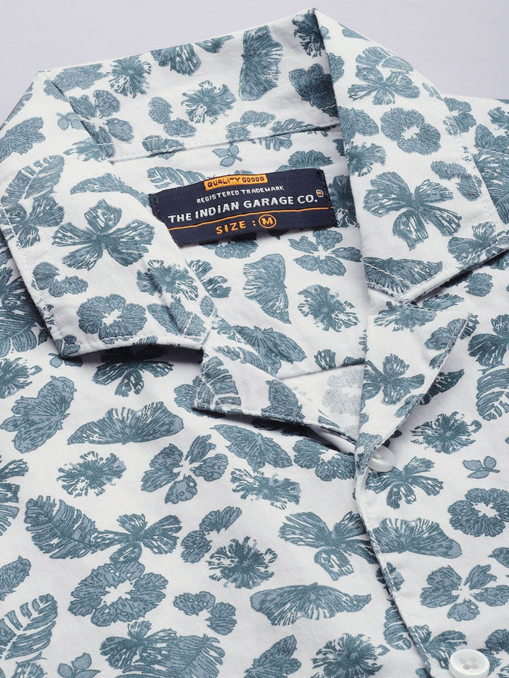 The Indian Garage Co Men White Printed Night suit
