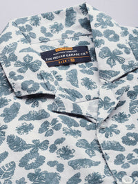 The Indian Garage Co Men White Printed Night suit