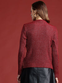 all about you Acrylic Knitted Pullover