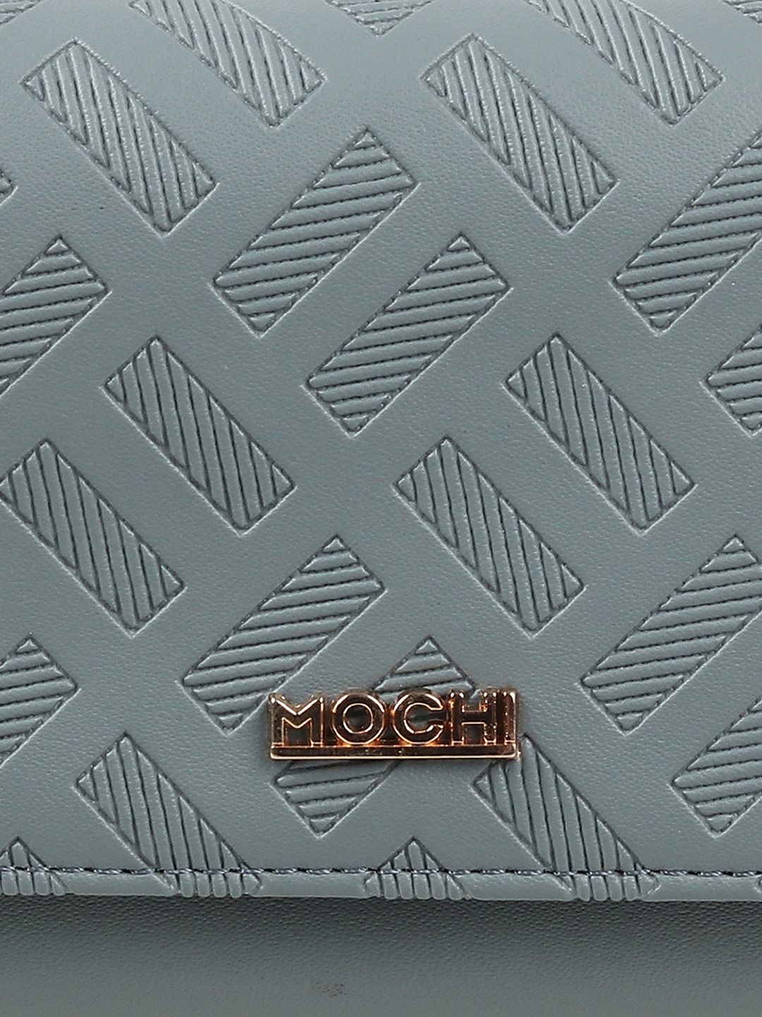 Mochi Women Geometric Textured Envelope Wallet