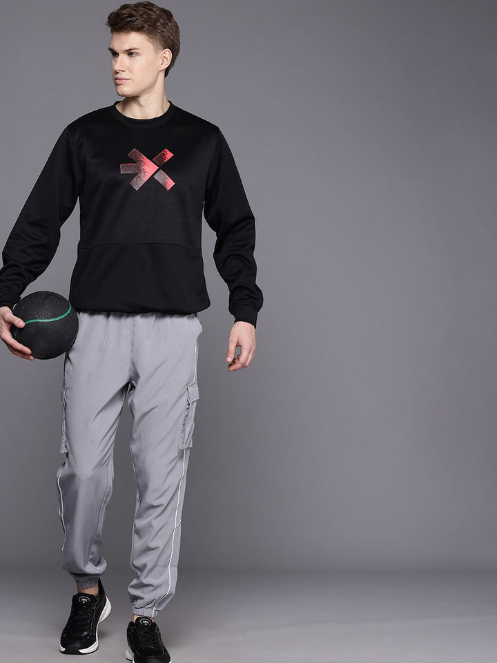 HRX by Hrithik Roshan Brand Logo Printed Rapid Dry Training Sweatshirt
