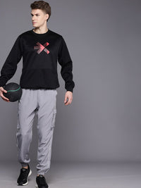 HRX by Hrithik Roshan Brand Logo Printed Rapid Dry Training Sweatshirt