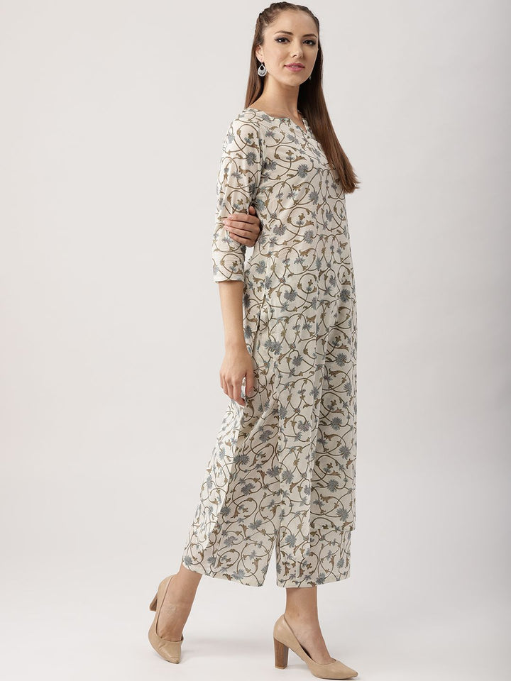 Libas Floral Vine Pure Cotton Kurta Set