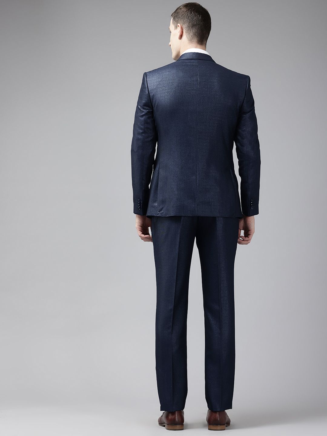 Park Avenue Notched Lapel Collar Super Slim Fit 3 Piece Formal Suit
