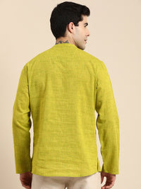 Anouk Men Mandarin Collar Pure Cotton Short Kurta