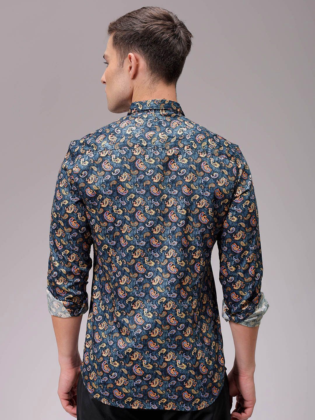 The Indian Garage Co Men Slim Fit Floral Opaque Printed Casual Shirt