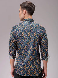 The Indian Garage Co Men Slim Fit Floral Opaque Printed Casual Shirt