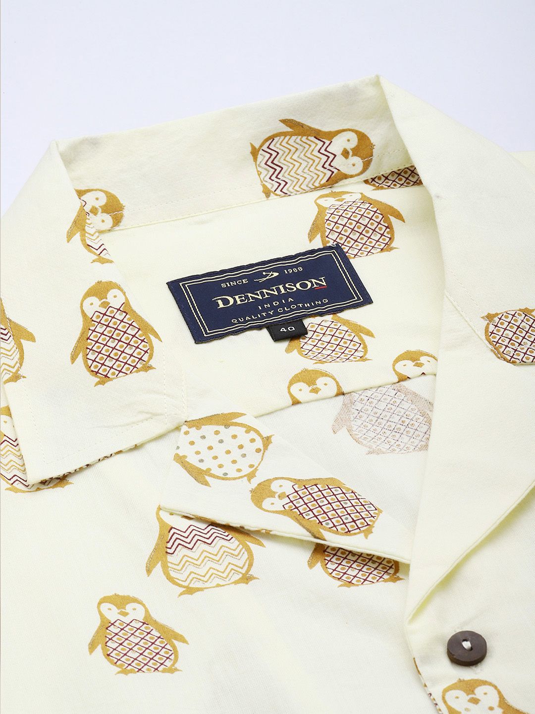DENNISON Block Printed Casual Shirt