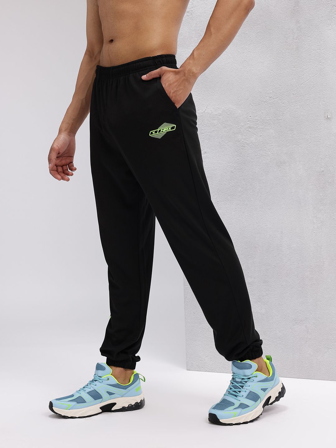 HRX by Hrithik Roshan Men Rapid-Dry Side Stripe Training Joggers