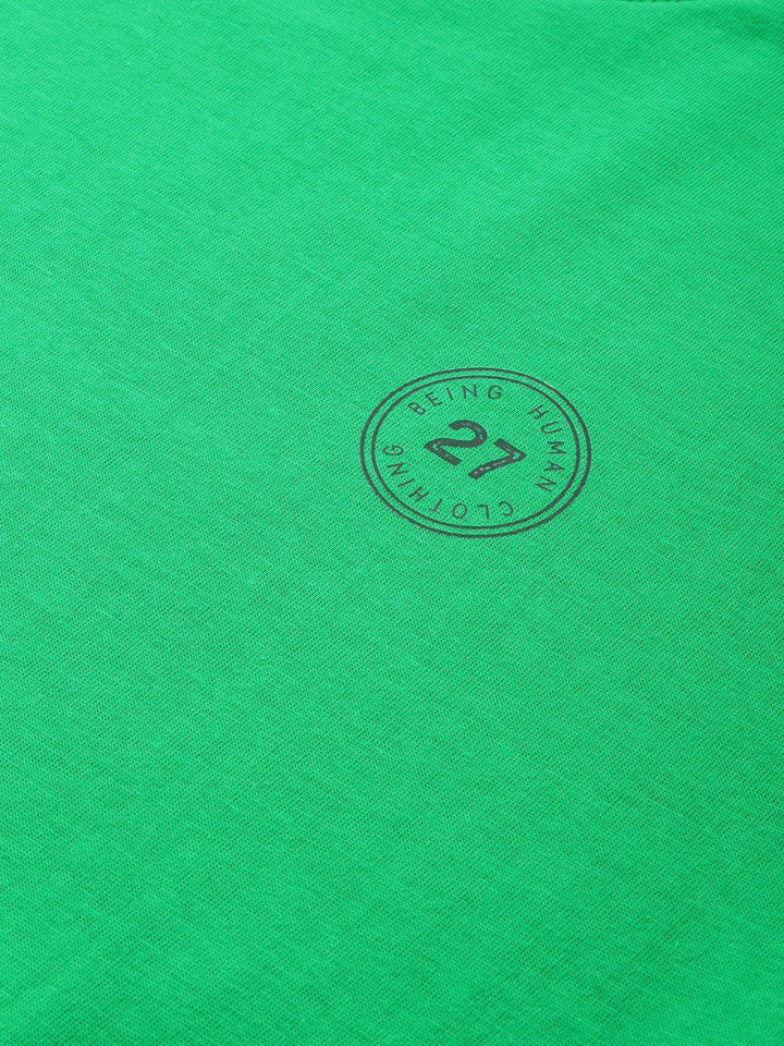 Being Human Solid Round Neck Pure Cotton T-shirt