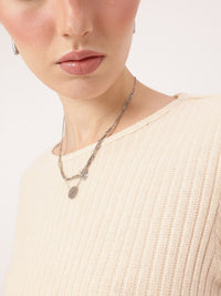 DressBerry Knitted Self Striped Top