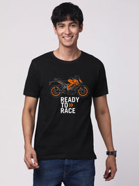 ADRO Men Graphic Printed Round Neck Cotton T-shirt