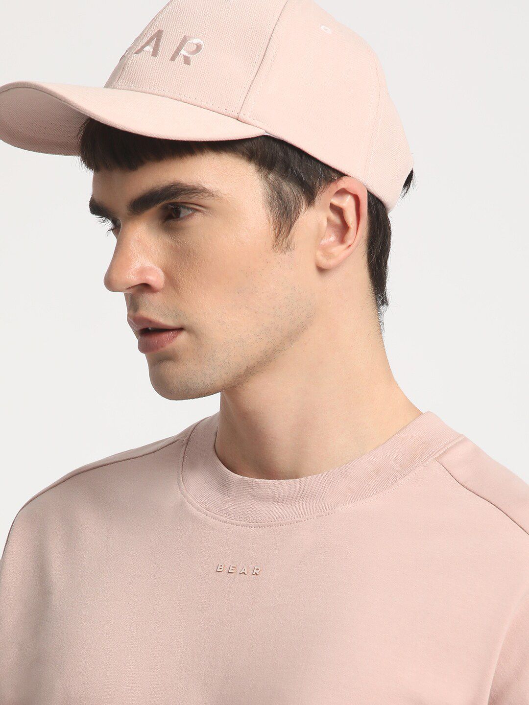 THE BEAR HOUSE Drop Shoulder Cotton Relaxed Fit T-shirt