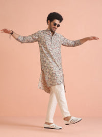 KISAH Ethnic Motifs Printed Regular Kurta with Trousers