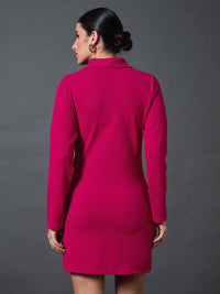 SASSAFRAS worklyf Shawl Collar Sheath Blazer Dress