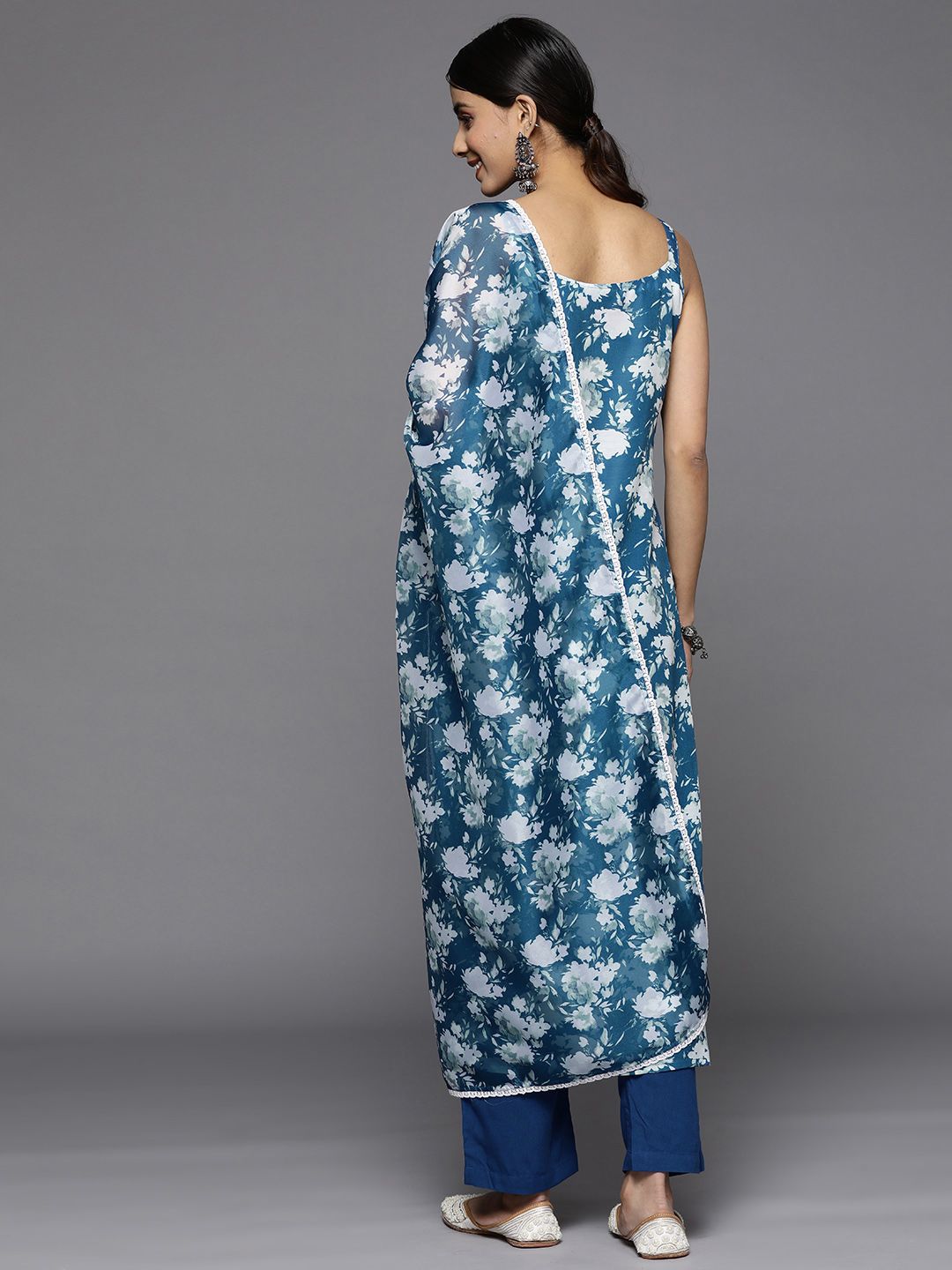 Varanga Women Ethnic Motifs Printed Kurta With Trousers & With Dupatta