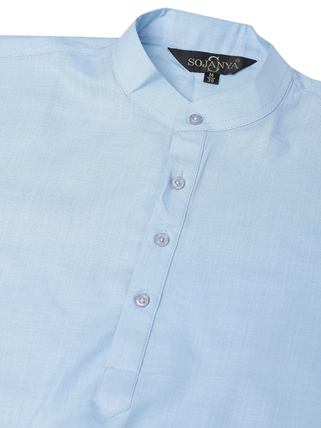 SOJANYA Men Blue Solid Kurta