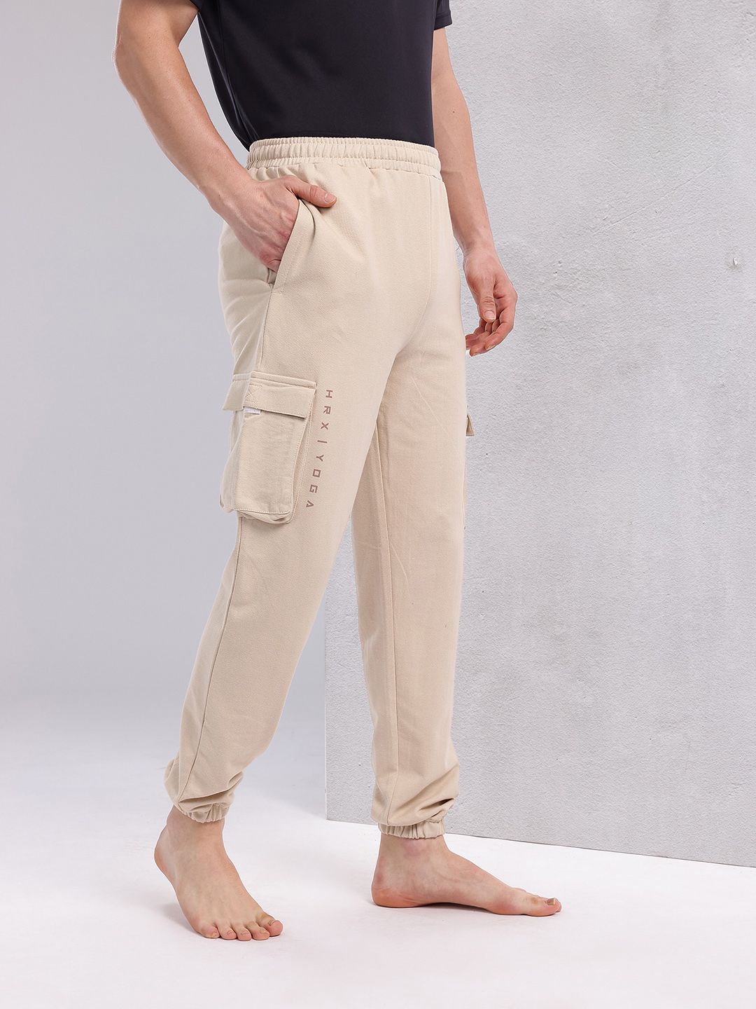 HRX by Hrithik Roshan Men Cargo-Style Yoga Joggers