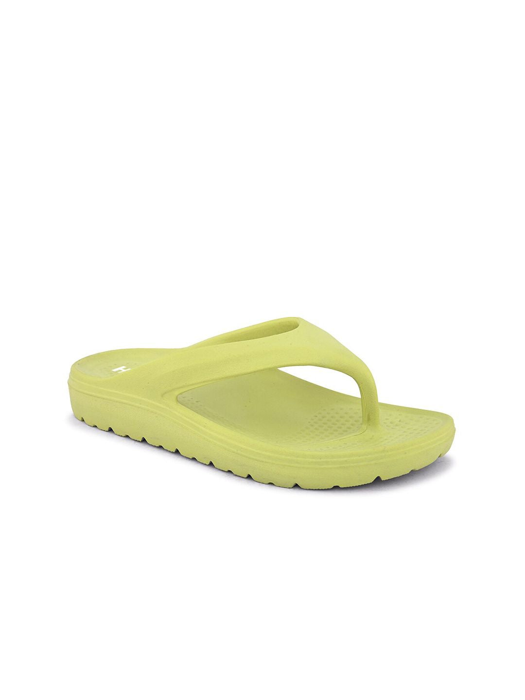 HRX by Hrithik Roshan Women Lime Green Rubber Thong Flip-Flops