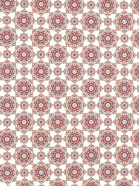 TRIDENT Majestic Mandala Red Urban Comfort Flat 144TC Single Cotton Bedsheet Set