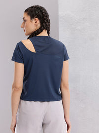 HRX by Hrithik Roshan Women Cut Outs Rapid-Dry Training T-shirt