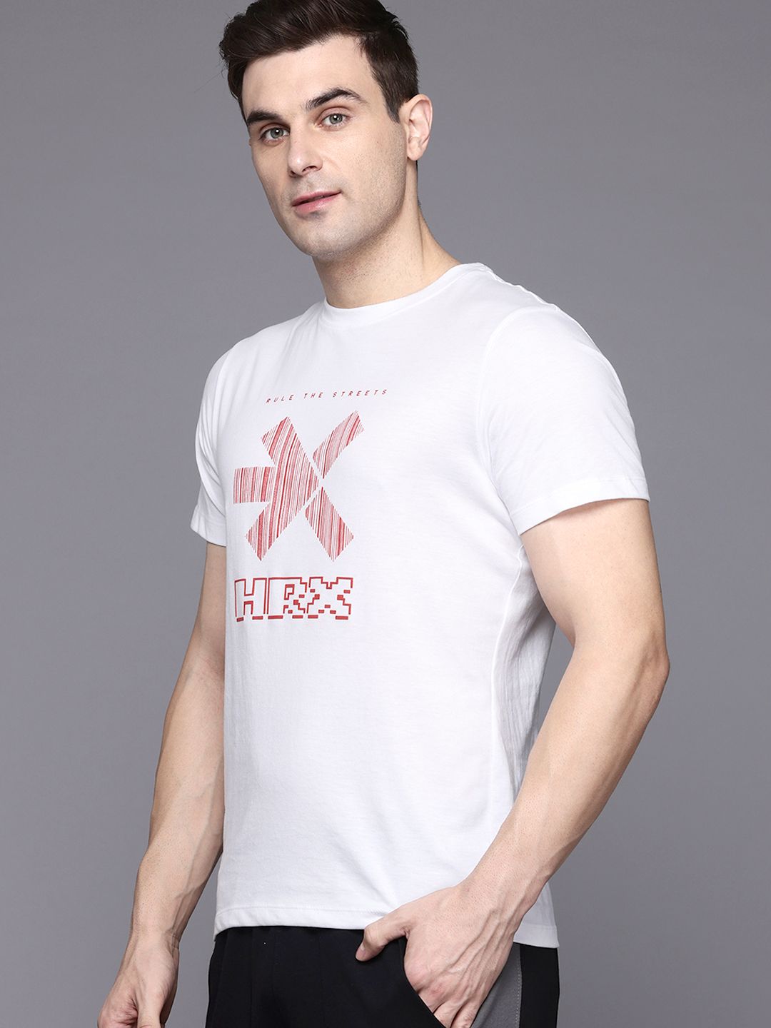 HRX by Hrithik Roshan Men Brand Logo Printed T-shirt