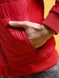 The Indian Garage Co Men Regular Fit Zip-Front Puffer Jacket