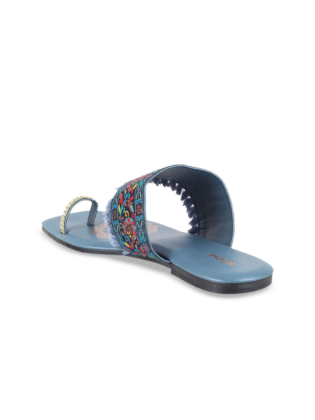 Mochi Embroidered One Toe Flats