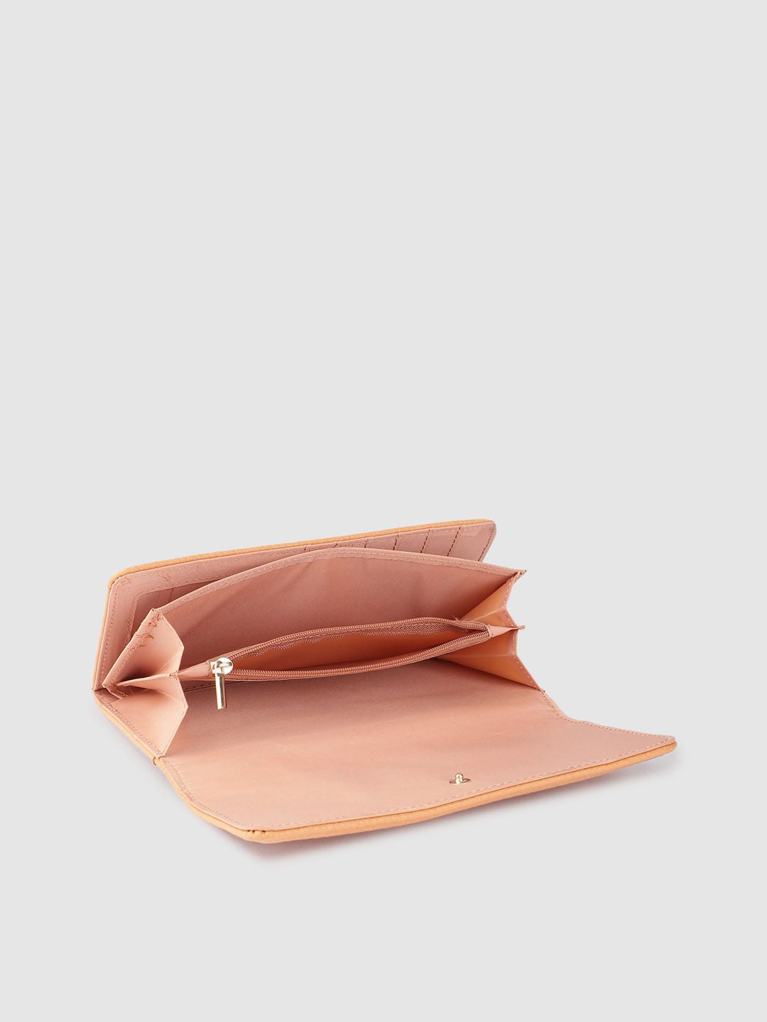 Lino Perros Women Laser Cut Detail Three Fold Wallet