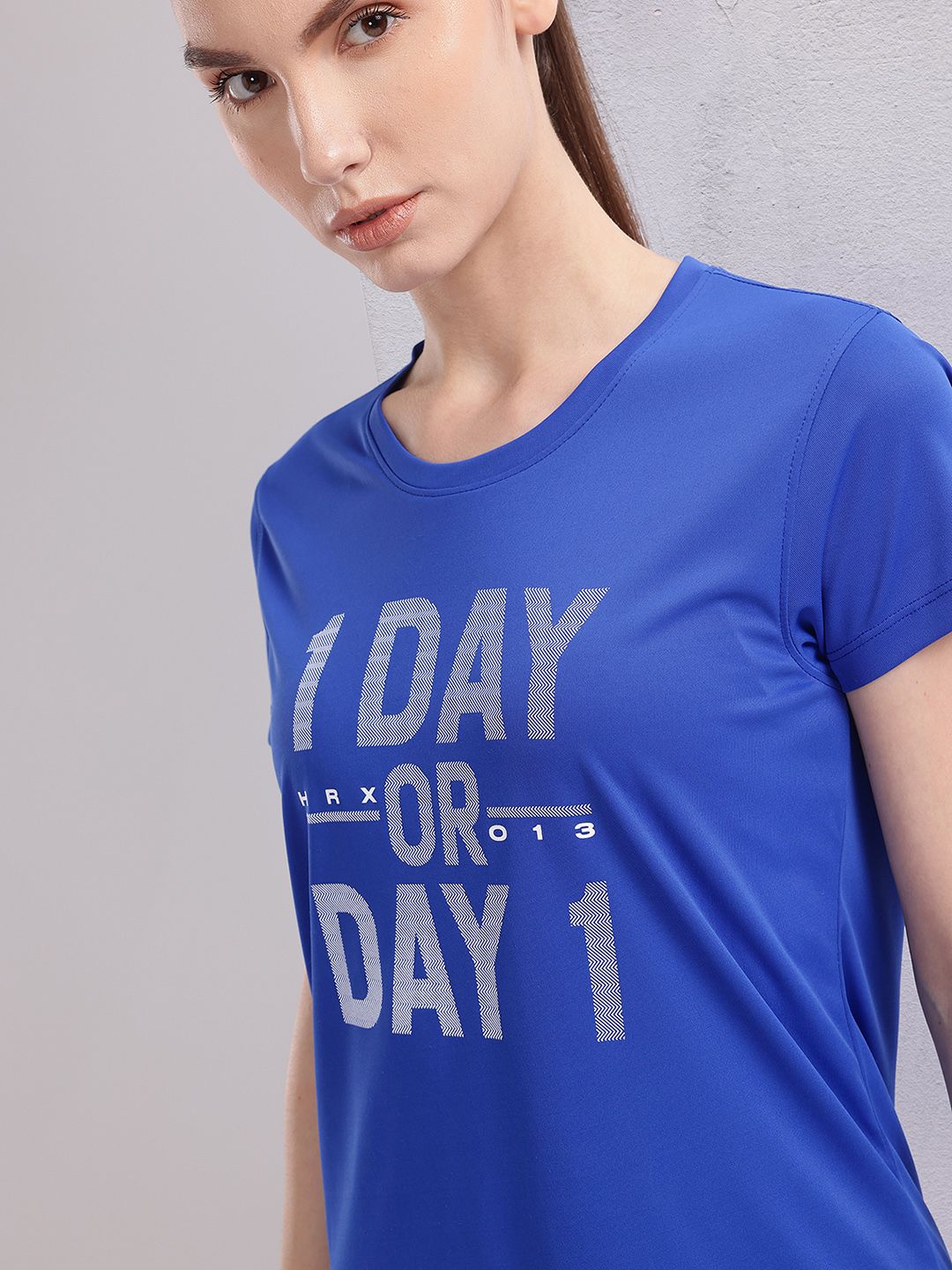 HRX by Hrithik Roshan Women Printed Rapid-Dry Training T-shirt