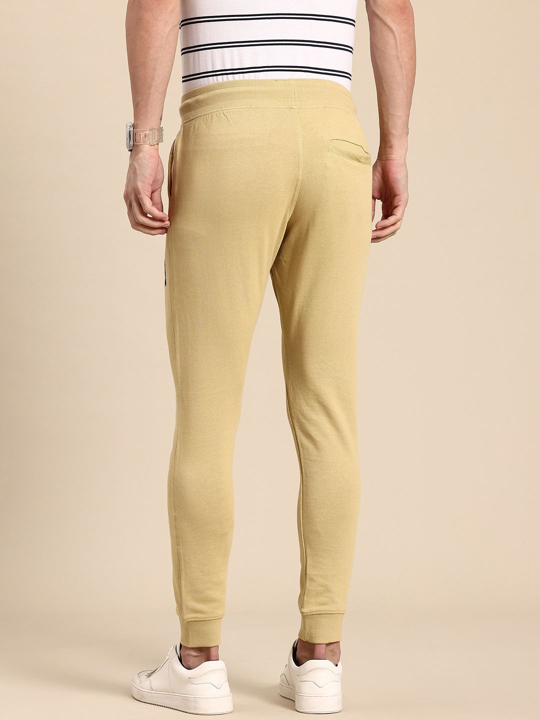 Being Human Printed Detail Pure Cotton Joggers
