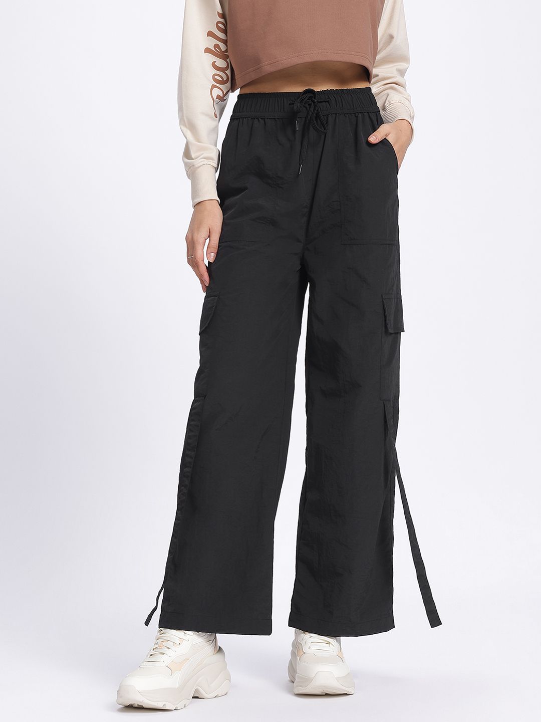 DressBerry Women Everyday Utility Cargo-Style Trousers