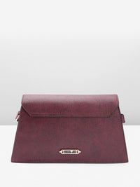 The Label Life Snake Skin Textured Structured Sling Bag