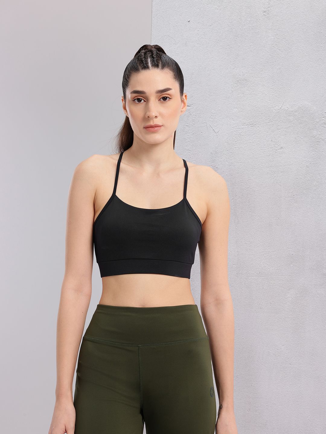 HRX by Hrithik Roshan Styled Back Full Coverage Lightly Padded Yoga Bra KY104_03_A
