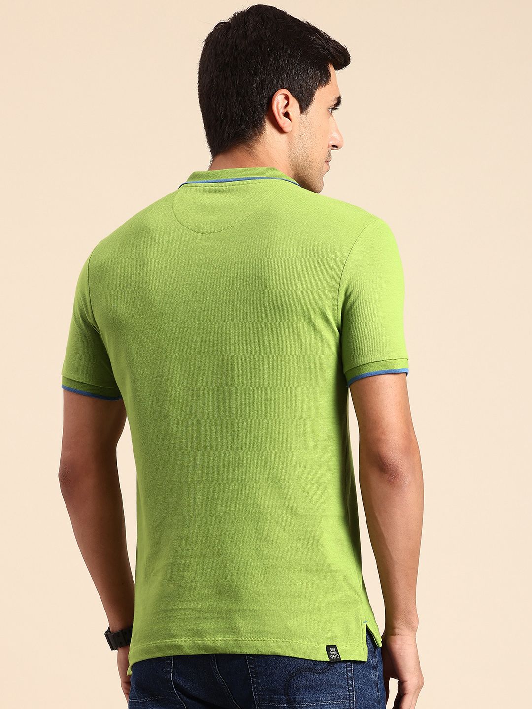Being Human Geometric Printed Polo Collar Pure Cotton T-shirt