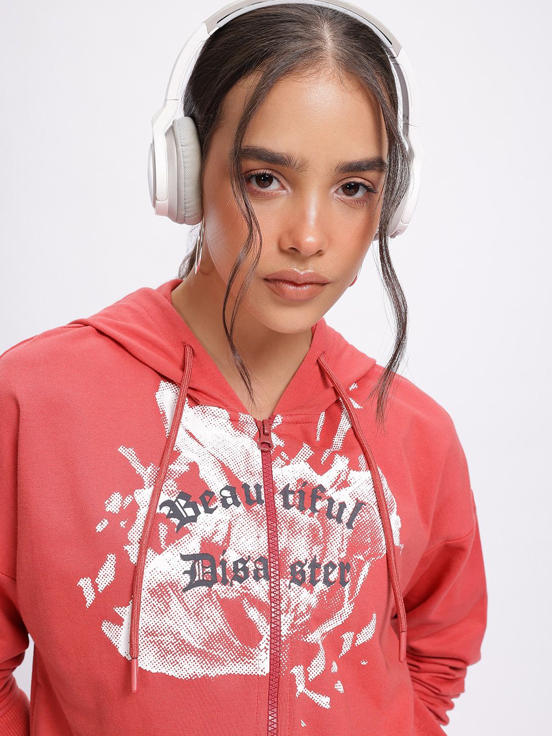 DressBerry Savage Statements Printed Hooded Sweatshirt
