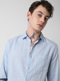 VASTRADO Men Classic Slim Fit Floral Opaque Printed Casual Shirt