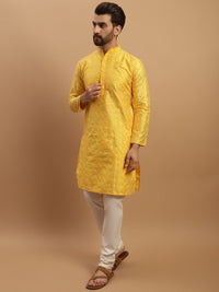 SOJANYA Kurta Biasa Sulam Geometrik Dengan Jaket Churidar & Nehru