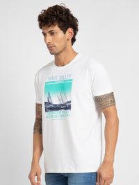 SPYKAR Typography Printed Short Sleeve T-shirt