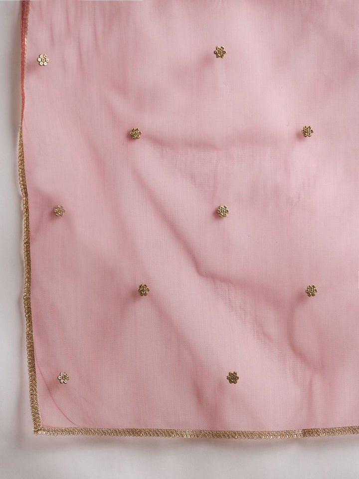 Indo Era Women Floral Embroidered Regular Kurta with Trousers & With Dupatta