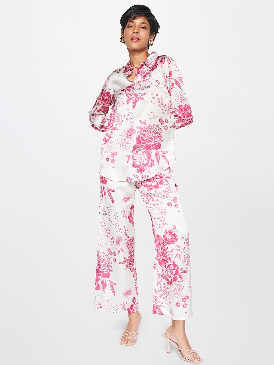 AND Floral Printed Long Sleeves Shirt & Trouser