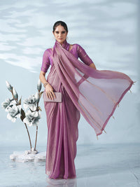 Tikhi Imli Two Tone Poly Chiffon Saree