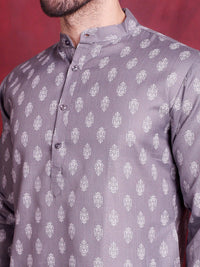 Jompers Geometric Embroidered Pure Cotton Chikankari Kurta