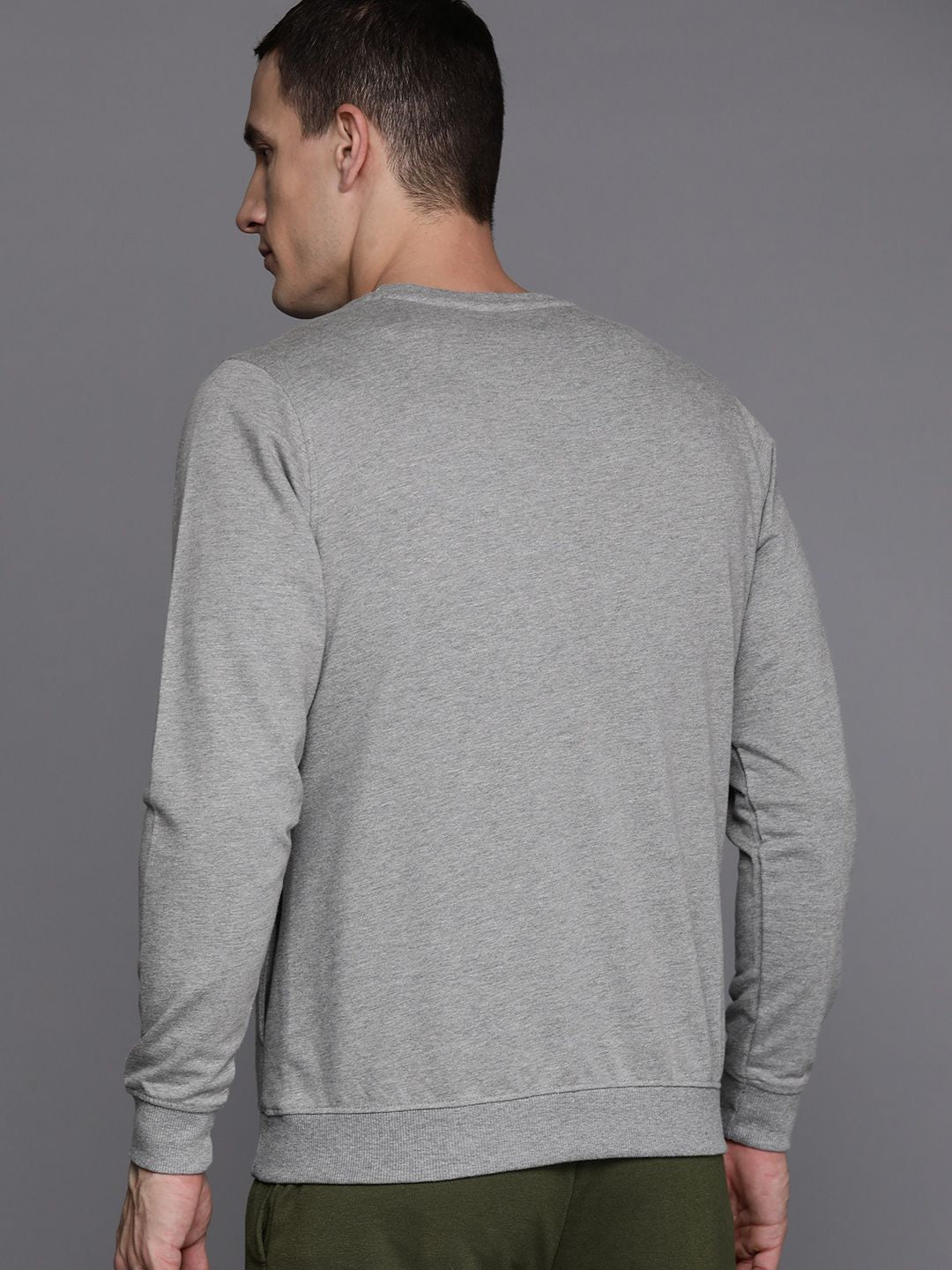 HRX by Hrithik Roshan Brand Logo Printed Round-Neck Sweatshirt