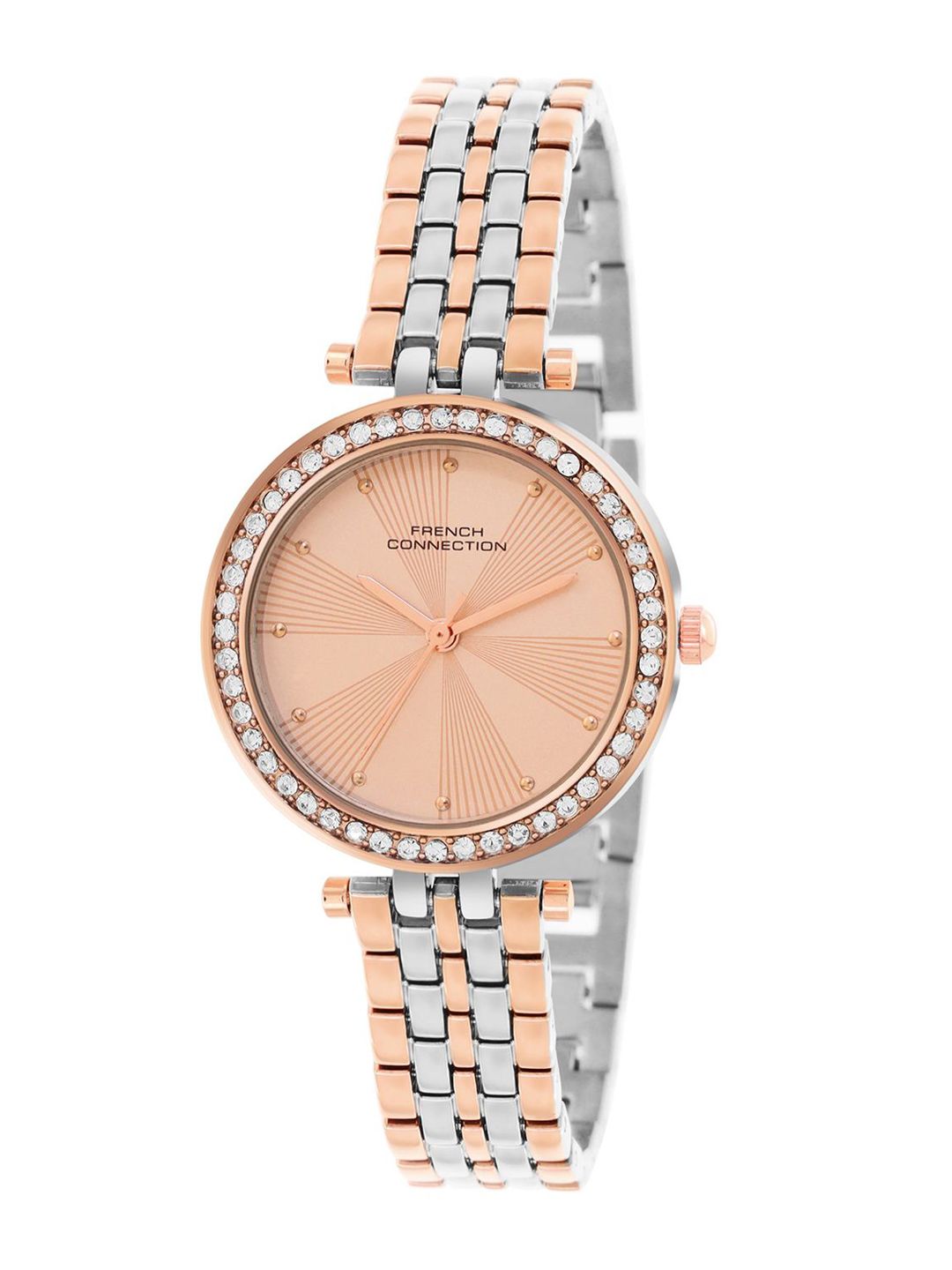 French Connection Women Round Dial & Stainless Steel Straps Analogue Watch FCN0146RTM