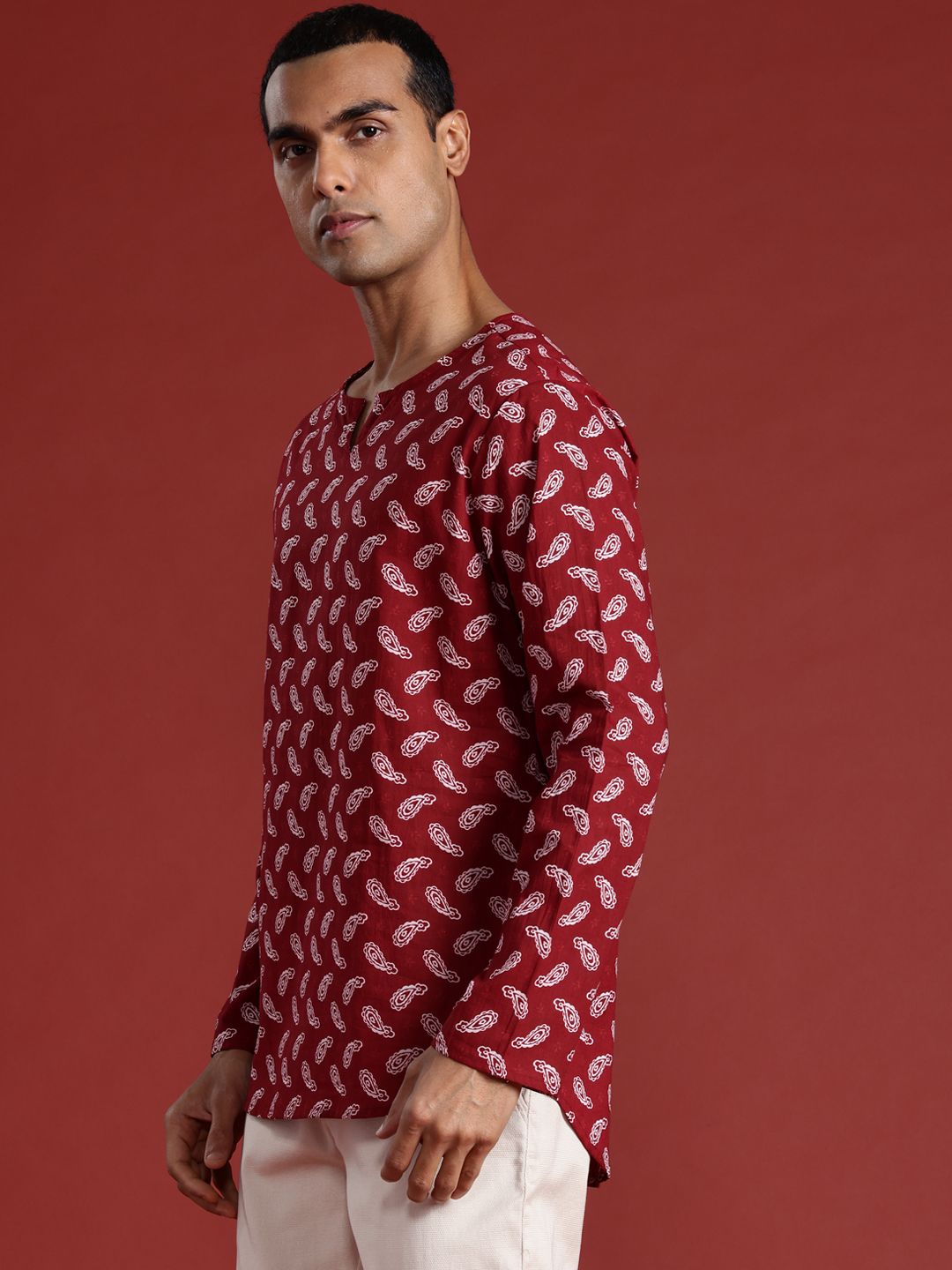Anouk Ethnic Motifs Print Pure Cotton Kurta