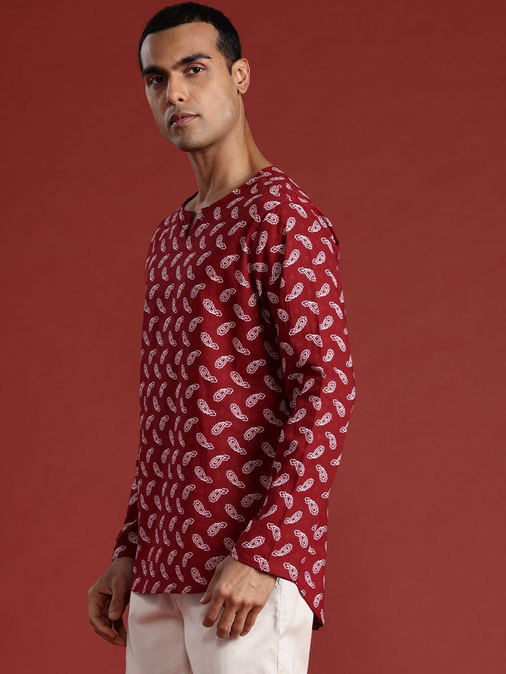 Anouk Ethnic Motifs Print Pure Cotton Kurta